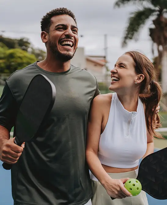 pickleball couple