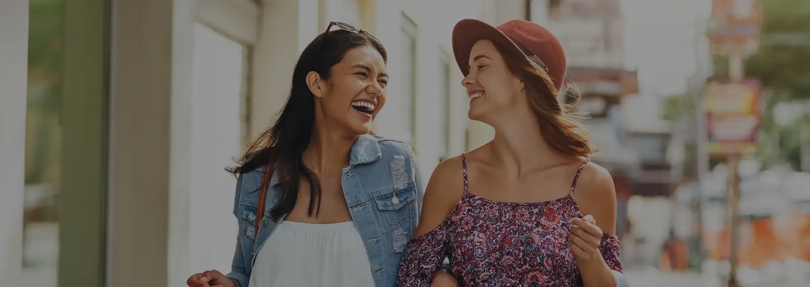 young adults shopping